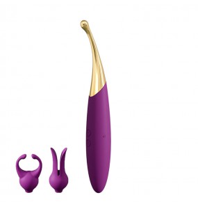 USA SVAKOM - Beatrice Double-Head Vibration Clitoral Tip Stimulator (Chargeable - Purple)